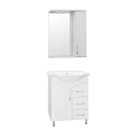 ТУМБА С РАКОВИНОЙ STYLE LINE ЭКО СТАНДАРТ 22 (3 ЯЩ.) ПОД УМЫВАЛЬНИК БАЙКАЛ 65