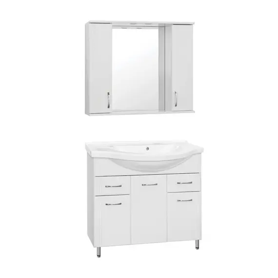 ТУМБА С РАКОВИНОЙ STYLE LINE ЭКО СТАНДАРТ 26 (2 ЯЩ.) ПОД УМЫВАЛЬНИК ЭЛЬБРУС 100