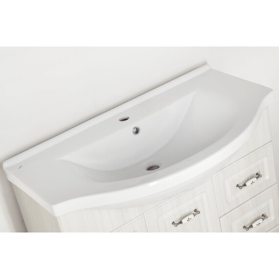 ТУМБА С РАКОВИНОЙ STYLE LINE ОЛЕАНДР-2 90 (3 ЯЩ.) ПОД УМЫВАЛЬНИК ЭЛЬБРУС 90, РЕЛЬЕФ ПАСТЕЛЬ