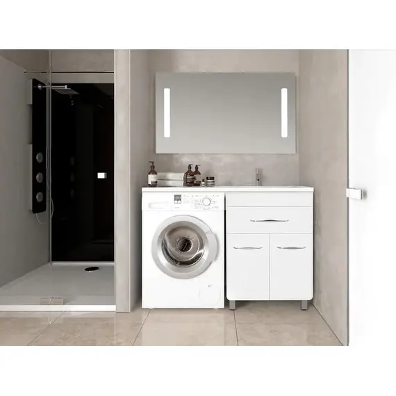 ТУМБА НАПОЛЬНАЯ STYLE LINE "ВАЛЕРО 60", ДАЛЛАС 120, ЛЮКС БЕЛАЯ, PLUS