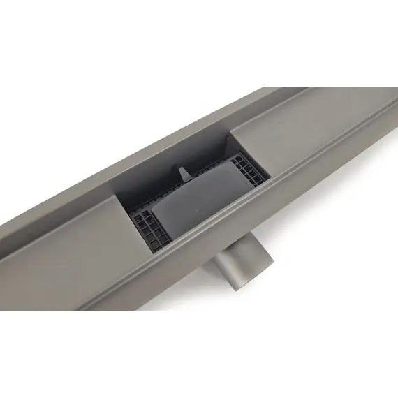 ЖЕЛОБ ДУШЕВОЙ ESBANO META РЕШЕТКА RAIN ОРУЖЕЙНАЯ СТАЛЬ ДЛИНА 70 СМ