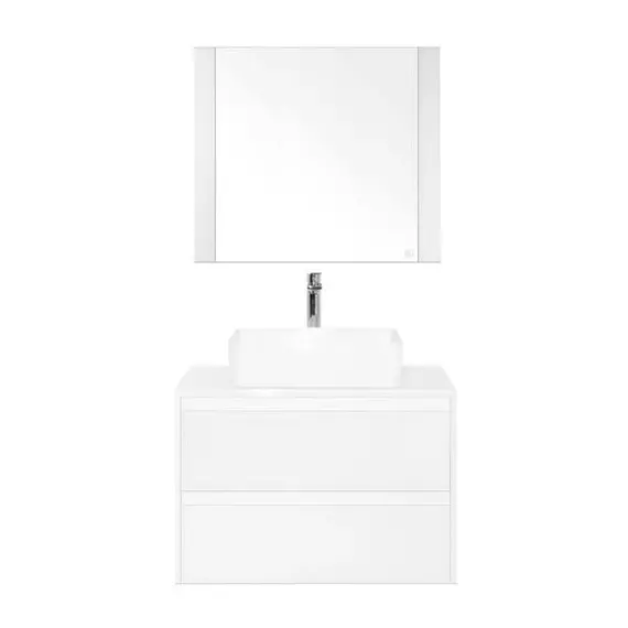 ТУМБА ПОДВЕСНАЯ STYLE LINE "МОНАКО 80" (2 ЯЩ.), ГАММА 56, ОСИНА/БЕЛ ЛАКОБЕЛЬ, PLUS