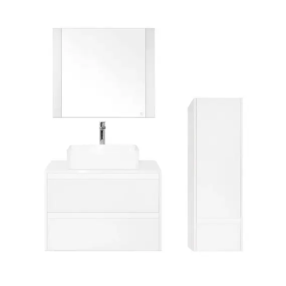 ТУМБА ПОДВЕСНАЯ STYLE LINE "МОНАКО 80" (2 ЯЩ.), ГАММА 56, ОСИНА/БЕЛ ЛАКОБЕЛЬ, PLUS