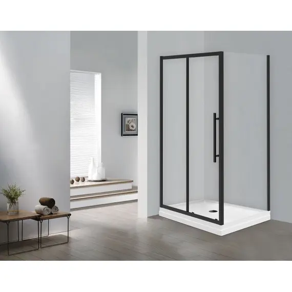 ОГРАЖДЕНИЕ ДУШЕВОЕ ESBANO ESF-129PS-B ЧЕРНЫЙ