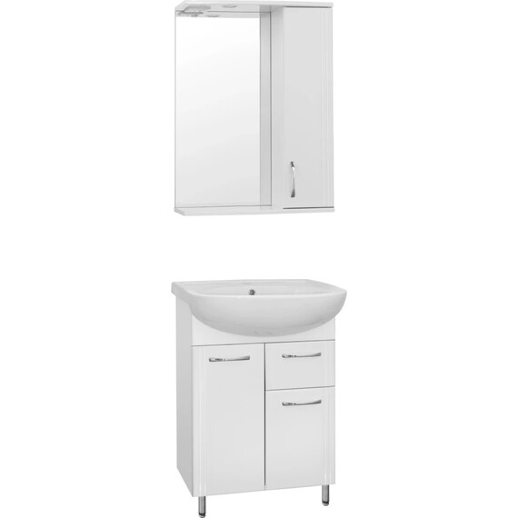 ТУМБА С РАКОВИНОЙ STYLE LINE ЭКО СТАНДАРТ 11 (1 ЯЩ.) ПОД УМЫВАЛЬНИК ЭРИКА 61