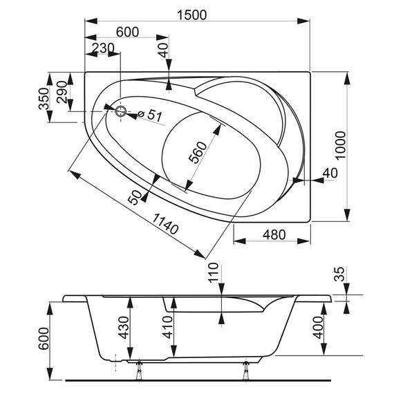 ВАННА АКРИЛОВАЯ VAGNERPLAST FLORA 150X100 ПРАВАЯ ВАННА АКРИЛОВАЯ VAGNERPLAST FLORA 150X100 ПРАВАЯ