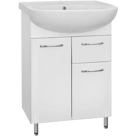 ТУМБА С РАКОВИНОЙ STYLE LINE ЭКО СТАНДАРТ 11 (1 ЯЩ.) ПОД УМЫВАЛЬНИК ЭРИКА 61