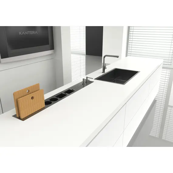 КУХОННЫЙ БЛОК KANTERA PANAMA SLIM PEARLARC, BLACK PEARL, PSR900-BP