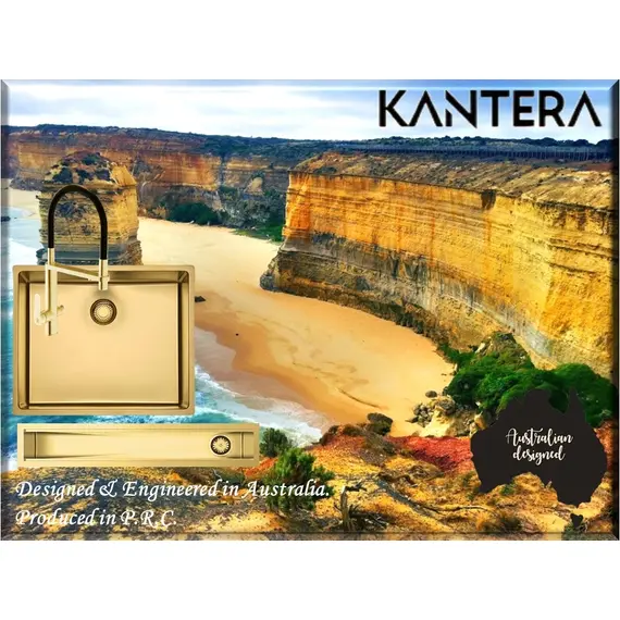 СМЕСИТЕЛЬ ДЛЯ МОЙКИ KANTERA CRYSTAL 32 KTR032-EG (EUREKA GOLD)