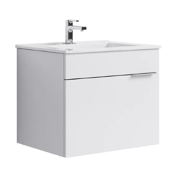 AQWELLA "БРИГ" ТУМБА ПОД УМЫВАЛЬНИК ПОДВЕСНАЯ, ЦВЕТ БЕЛЫЙ, BR.01.06/1/W