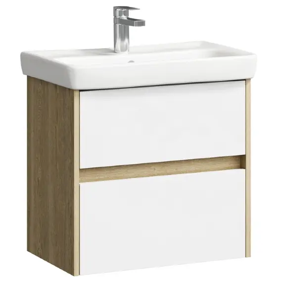 AQWELLA "СИТИ" ТУМБА ПОД УМЫВАЛЬНИК ПОДВЕСНАЯ , ЦВЕТ ДУБ БАЛТИЙСКИЙ CI0106DB