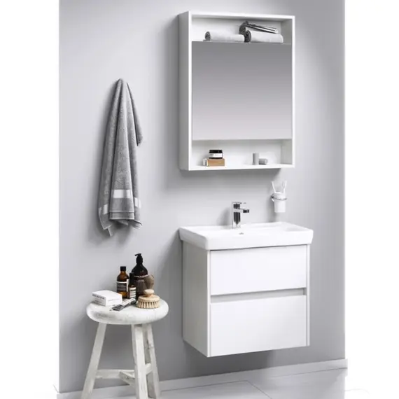 AQWELLA "СИТИ" ТУМБА ПОД УМЫВАЛЬНИК ПОДВЕСНАЯ , ЦВЕТ ДУБ КАНАДСКИЙ CI0106DK