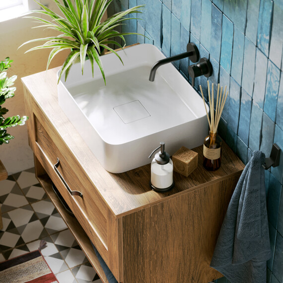 AQWELLA "CRAFT" ТУМБА ПОД УМЫВАЛЬНИК, ЦВЕТ ДУБ БАЛТИЙСКИЙ, CRF0108DB