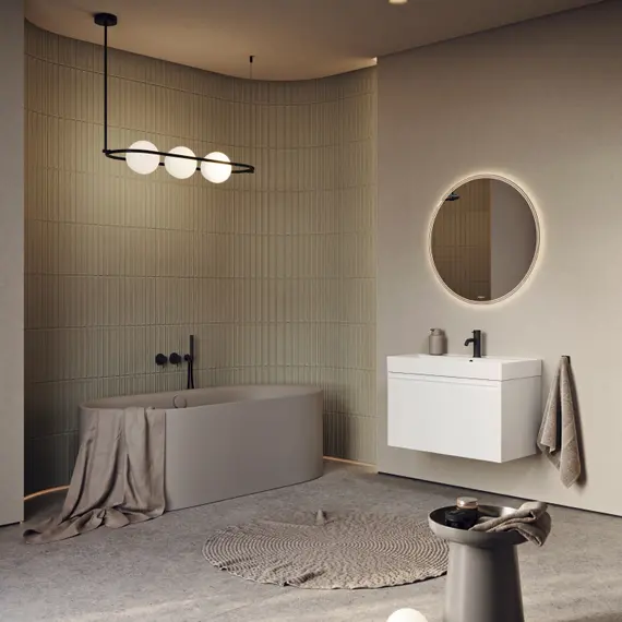 AQWELLA "PURE" ТУМБА ПОД УМЫВАЛЬНИК, ЦВЕТ БЕЛЫЙ, PUR0165WM