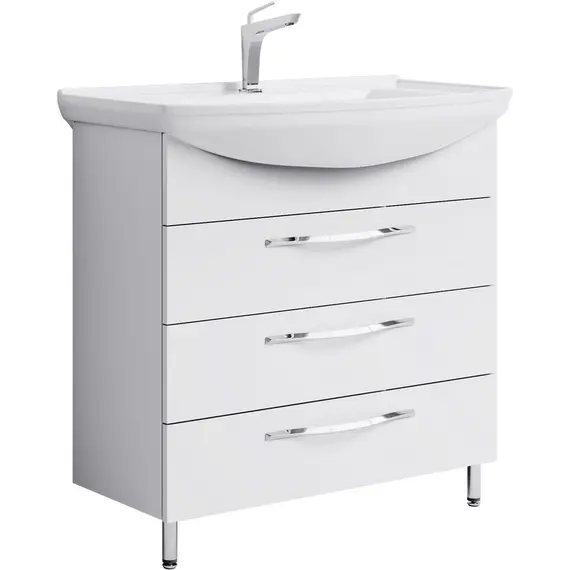 AQWELLA "АЛЛЕГРО" ТУМБА ПОД УМЫВАЛЬНИК, ЦВЕТ БЕЛЫЙ, AGR.01.07/3