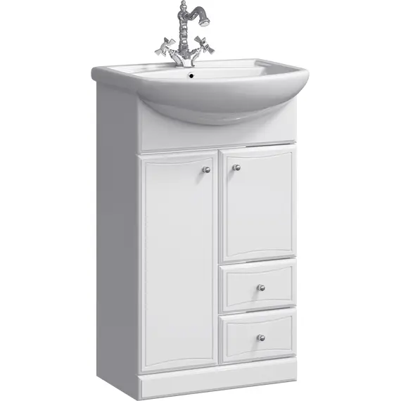 AQWELLA "БАРСЕЛОНА" ТУМБА ПОД УМЫВАЛЬНИК С ДВУМЯ ЯЩИКАМИ BA.01.05/2