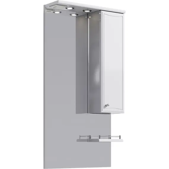 AQWELLA "БАРСЕЛОНА" ПАНЕЛЬ С ЗЕРКАЛОМ,  ШКАФЧИКОМ И ПОДСВЕТКОЙ BA.02.06