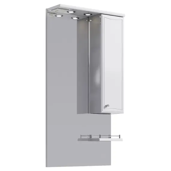 AQWELLA "БАРСЕЛОНА" ПАНЕЛЬ С ЗЕРКАЛОМ,  ШКАФЧИКОМ И ПОДСВЕТКОЙ BA.02.06