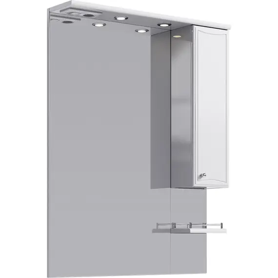 AQWELLA "БАРСЕЛОНА" ПАНЕЛЬ С ЗЕРКАЛОМ,  ШКАФЧИКОМ И ПОДСВЕТКОЙ BA.02.08