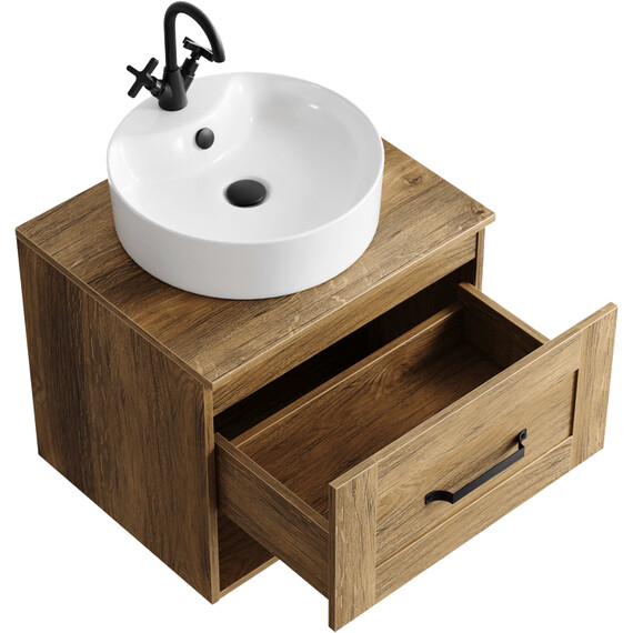 AQWELLA "CRAFT" ТУМБА ПОД УМЫВАЛЬНИК, ЦВЕТ ДУБ БАЛТИЙСКИЙ, CRF0106DB