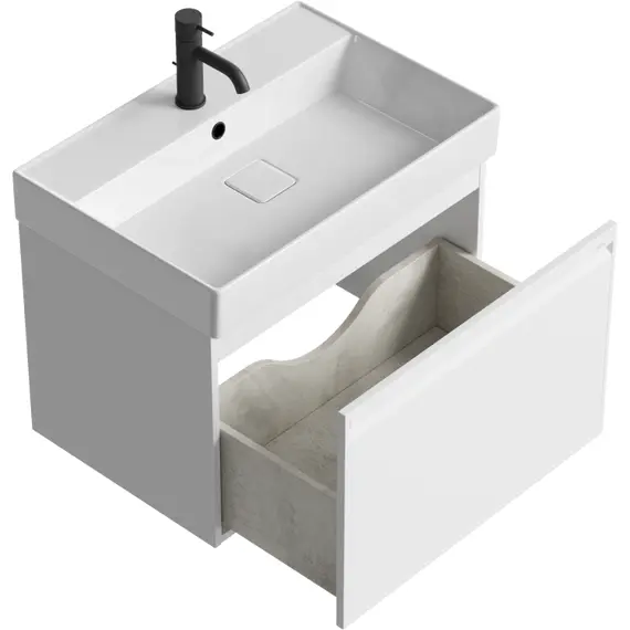 AQWELLA "PURE" ТУМБА ПОД УМЫВАЛЬНИК, ЦВЕТ БЕЛЫЙ, PUR0165WM