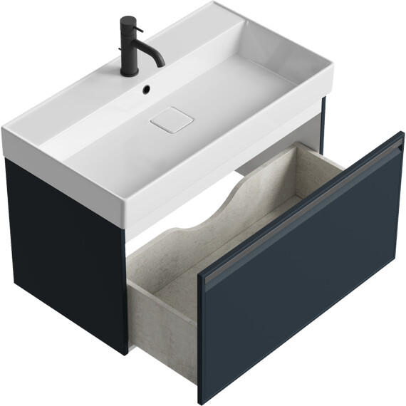 AQWELLA "PURE" ТУМБА ПОД УМЫВАЛЬНИК, ЦВЕТ СЕРЫЙ, PUR0108GRM