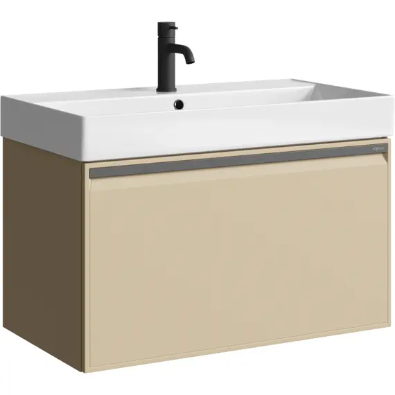 AQWELLA "PURE" ТУМБА ПОД УМЫВАЛЬНИК, ЦВЕТ КАПУЧИНО СВЕТЛЫЙ, PUR0108KS