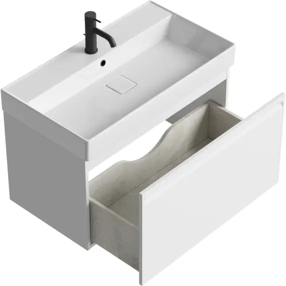 AQWELLA "PURE" ТУМБА ПОД УМЫВАЛЬНИК, ЦВЕТ БЕЛЫЙ, PUR0108WM