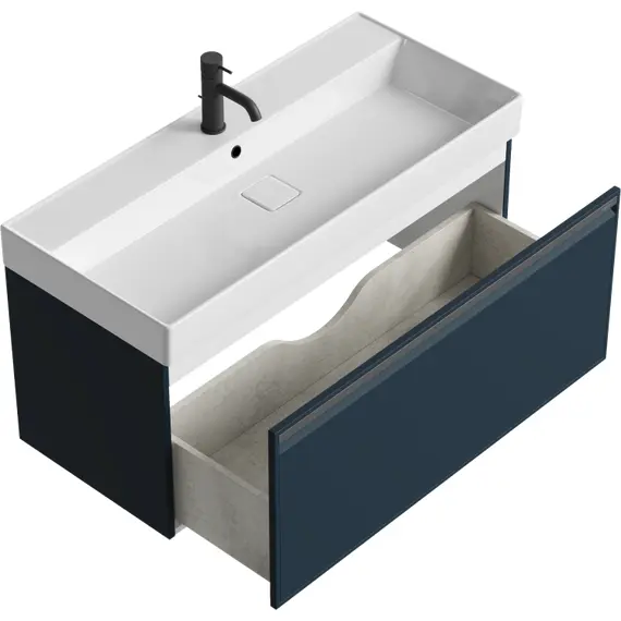 AQWELLA "PURE" ТУМБА ПОД УМЫВАЛЬНИК, ЦВЕТ СЕРЫЙ, PUR0110GRM