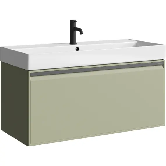 AQWELLA "PURE" ТУМБА ПОД УМЫВАЛЬНИК, ЦВЕТ ШАЛФЕЙ ЗЕЛЕНЫЙ, PUR0110SH