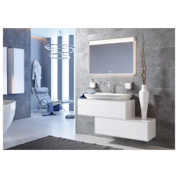 AQWELLA "GENESIS" ТУМБА ПОД УМЫВАЛЬНИК, ЦВЕТ БЕЛЫЙ, GEN0110W