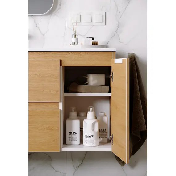 AQWELLA "ACCENT" ТУМБА ПОД УМЫВАЛЬНИК ЛЕВАЯ  ЦВЕТ ДУБ ЗОЛОТОЙ, ACC0109LDZ