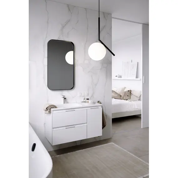 AQWELLA "ACCENT" ТУМБА ПОД УМЫВАЛЬНИК ЛЕВАЯ, ЦВЕТ БЕЛЫЙ, ACC0109LW