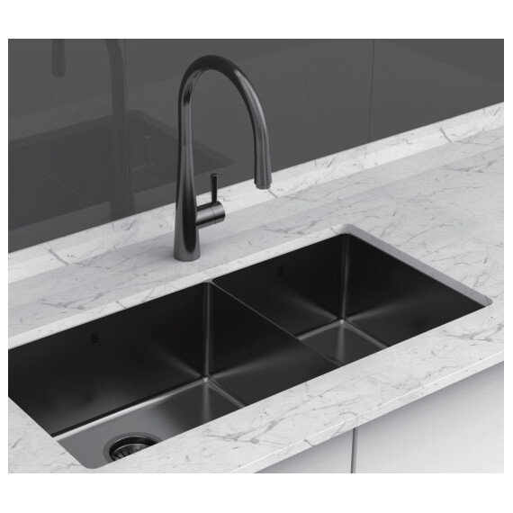 МОЙКА ДЛЯ КУХНИ KANTERA CAYMAN CAR490D3/L BP (K) - BLACK PEARL / PEARLARC TECHNOLOGY
