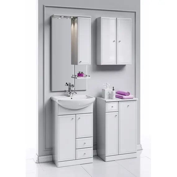 AQWELLA "БАРСЕЛОНА" ТУМБА ПОД УМЫВАЛЬНИК С ДВУМЯ ЯЩИКАМИ BA.01.05/2