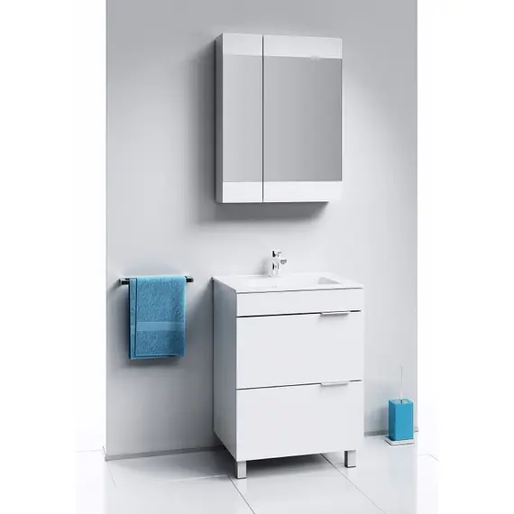 AQWELLA "БРИГ" ШКАФ-ЗЕРКАЛО, ЦВЕТ БЕЛЫЙ, BR.04.06/W