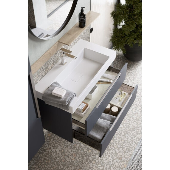 AQWELLA "CUBE" ТУМБА ПОД УМЫВАЛЬНИК, ЦВЕТ БЕЛЫЙ, CUB0107W