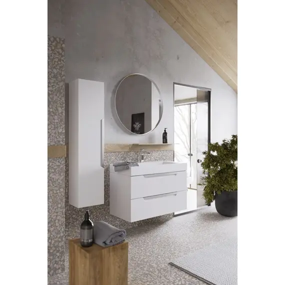 AQWELLA "CUBE" ТУМБА ПОД УМЫВАЛЬНИК, ЦВЕТ БЕЛЫЙ, CUB0109W