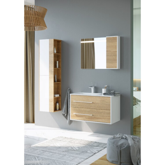 AQWELLA "МАЙАМИ" ПАНЕЛЬ С ЗЕРКАЛОМ И ПОДСВЕТКОЙ, MAI.02.06