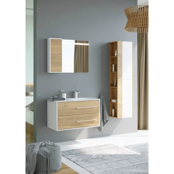 AQWELLA "МАЙАМИ" ТУМБА ПОД УМЫВАЛЬНИК ПОДВЕСНАЯ ПРАВАЯ, MAI.01.09/R