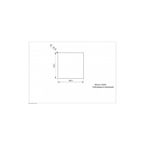 КУХОННАЯ МОЙКА REGINOX MIAMI 40X40 GOLD