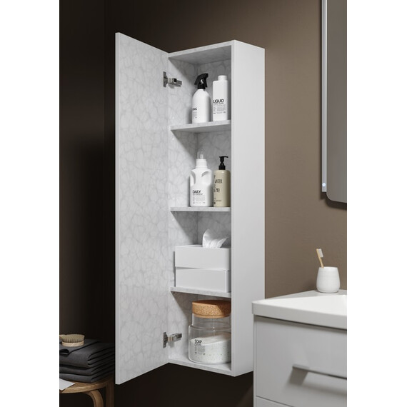 AQWELLA "АНКОНА" ПЕНАЛ ПОДВЕСНОЙ, ЦВЕТ БЕЛЫЙ  AN.05.25/W