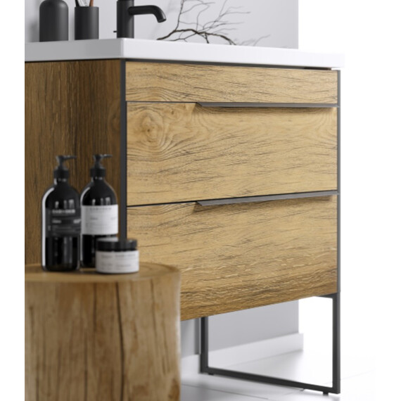 AQWELLA "FARGO" ТУМБА ПОД УМЫВАЛЬНИК, ЦВЕТ ДУБ БАЛТИЙСКИЙ, FRG0108DB