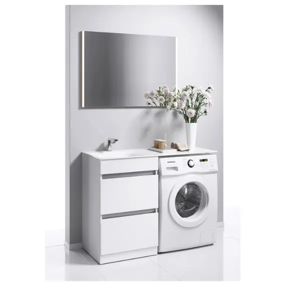 AQWELLA "FORMA" ТУМБА ПОД УМЫВАЛЬНИК С ЯЩКАМИ, ЦВЕТ БЕЛЫЙ, FOR01052