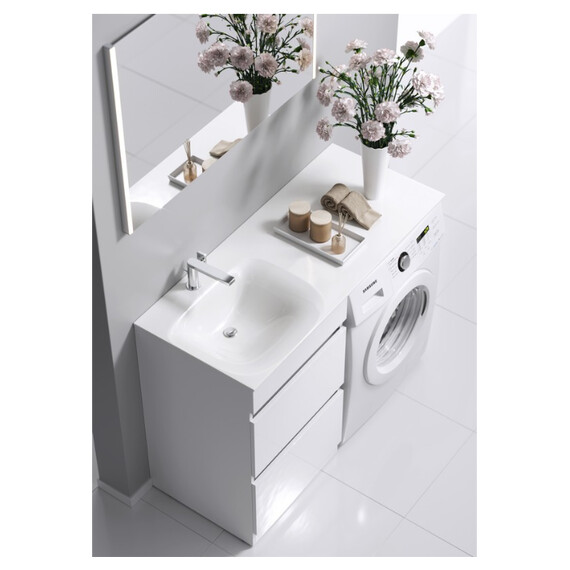 AQWELLA "FORMA" ТУМБА ПОД УМЫВАЛЬНИК С ЯЩКАМИ, ЦВЕТ БЕЛЫЙ, FOR01052