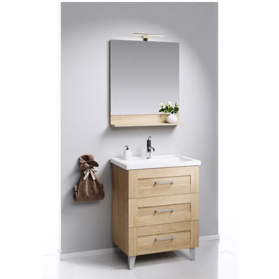 AQWELLA "ФОСТЕР" ТУМБА ПОД УМЫВАЛЬНИК НА НОЖКАХ, ЦВЕТ ДУБ СОНОМА, FOS01073DS