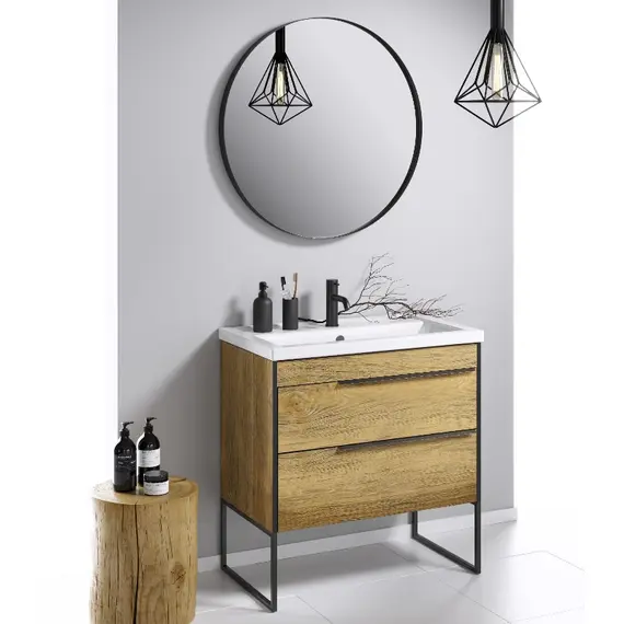 AQWELLA "FARGO" ТУМБА ПОД УМЫВАЛЬНИК, ЦВЕТ ДУБ БАЛТИЙСКИЙ, FRG0108DB