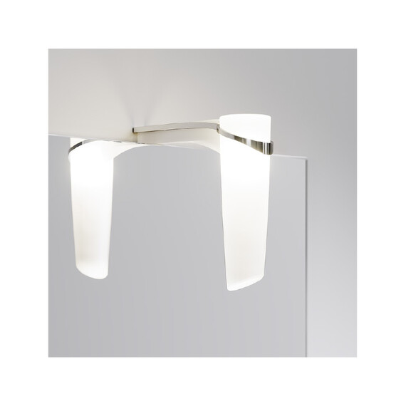 AQWELLA "ЛЕОН-МР" ПАНЕЛЬ С ЗЕРКАЛОМ И СВЕТИЛЬНИКОМ, ЦВЕТ БЕЛЫЙ LN-MP.02.04/W