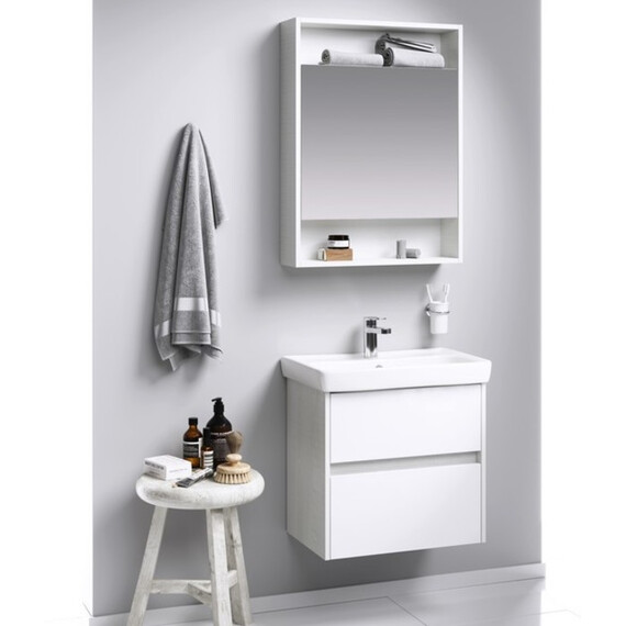 AQWELLA "СИТИ" ШКАФ-ЗЕРКАЛО, ЦВЕТ ДУБ КАНАДСКИЙ, SIT0406DK