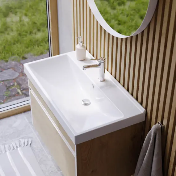 AQWELLA "URBAN" ТУМБА ПОД УМЫВАЛЬНИК, ЦВЕТ ДУБ ДАВОС, URB0110DD